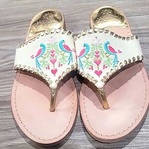Jack Roger's embroidered sandal Size 10
